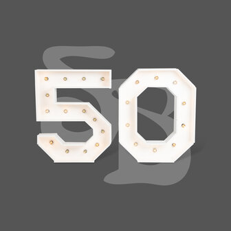 50 (verlichte cijfers)