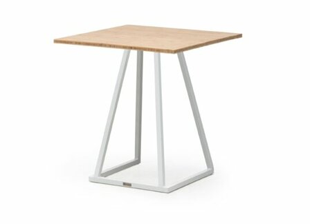 Terrastafel Design wit/hout