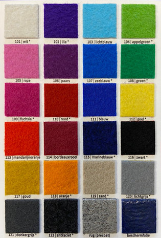 Loper diverse kleuren (2mtr. breed)