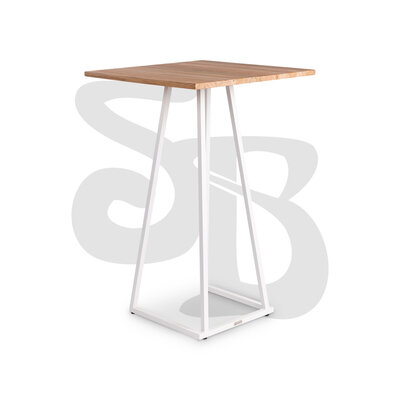 Statafel Design wit/hout